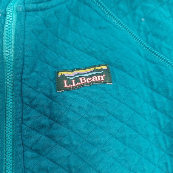 L.L. Bean quilted full zip hooded sweatshirt - Picture 5 of 5